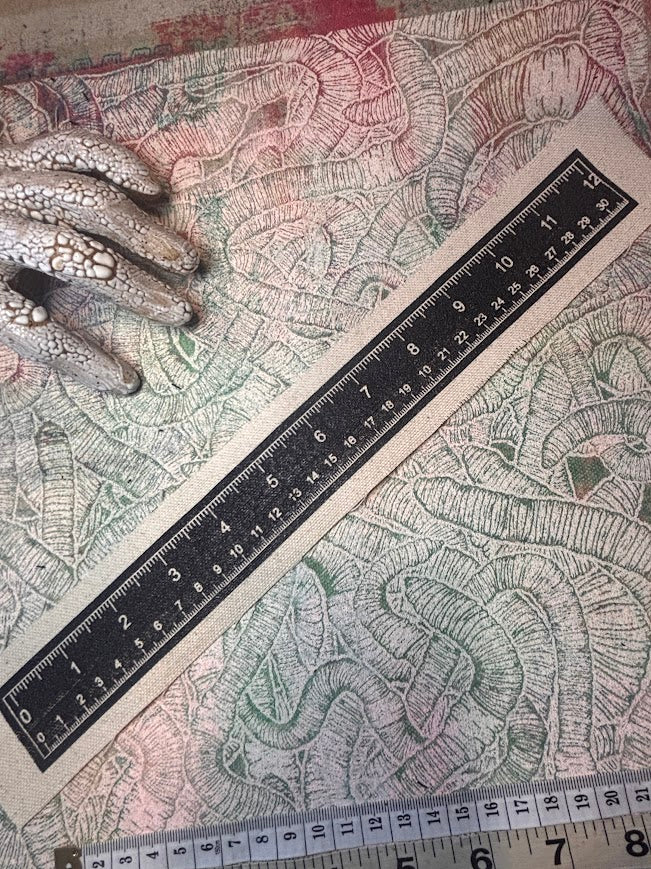 Accurate ruler sew on patch