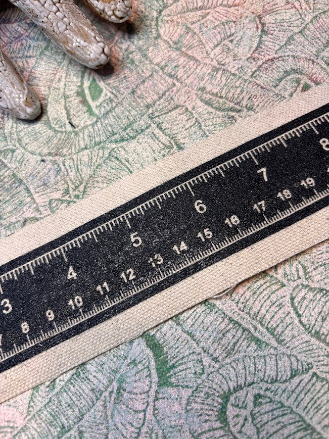 Accurate ruler sew on patch