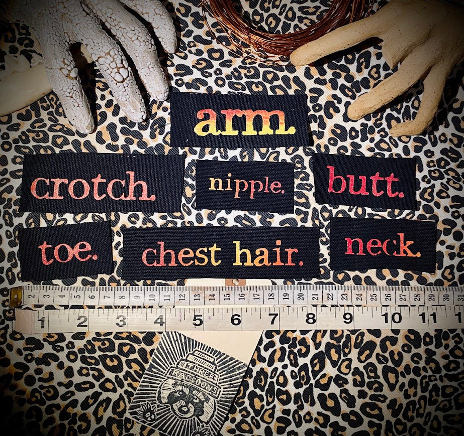 Body part label patches!