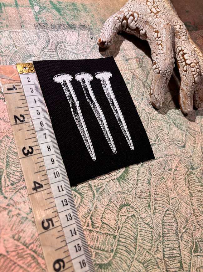 Three Coffin nails sew on patch