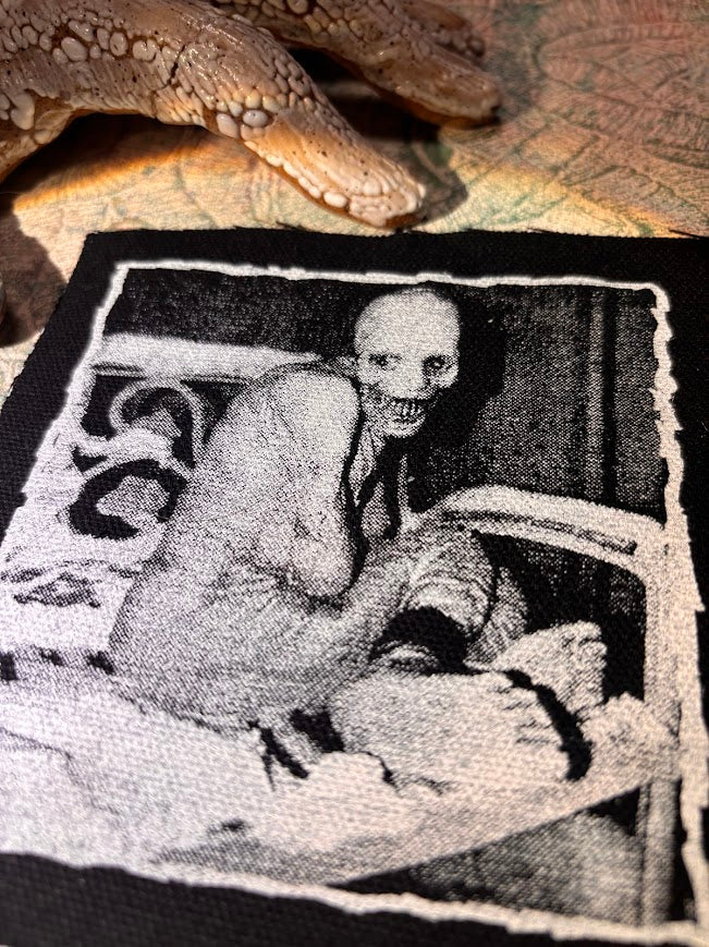 Russian Sleep Study monster, creepy sew on patch