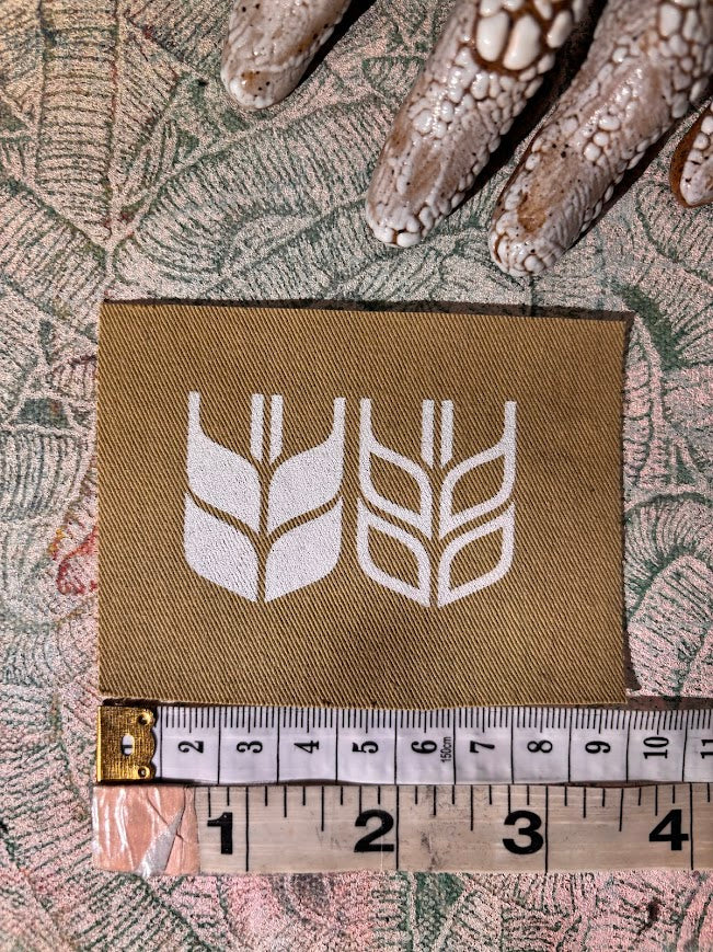 Wheat board logo sew on patch