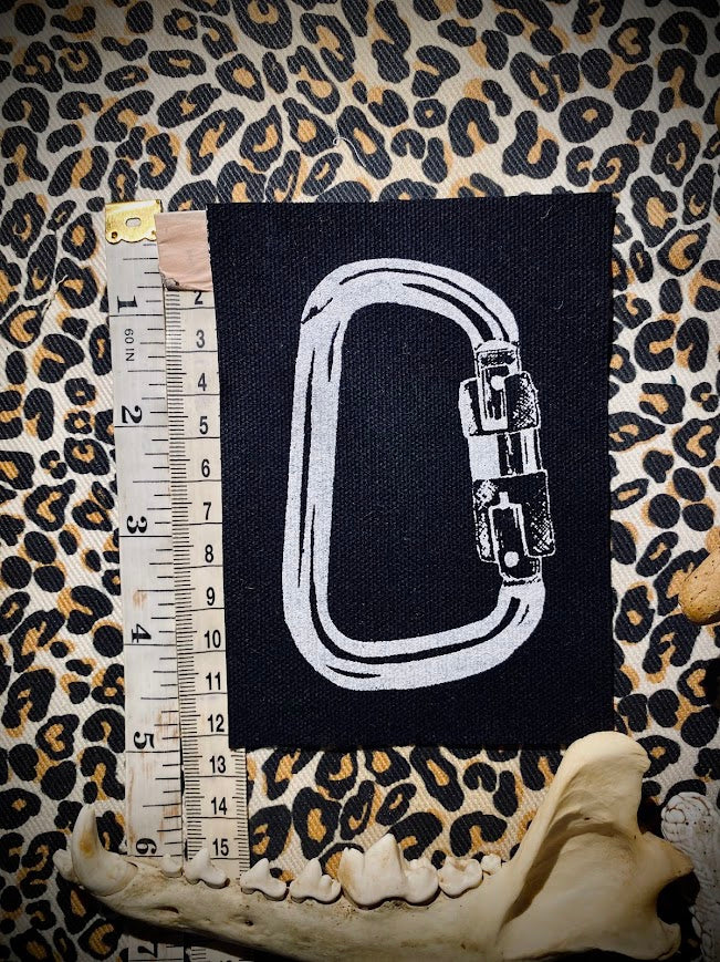 Carabiner sew on patch