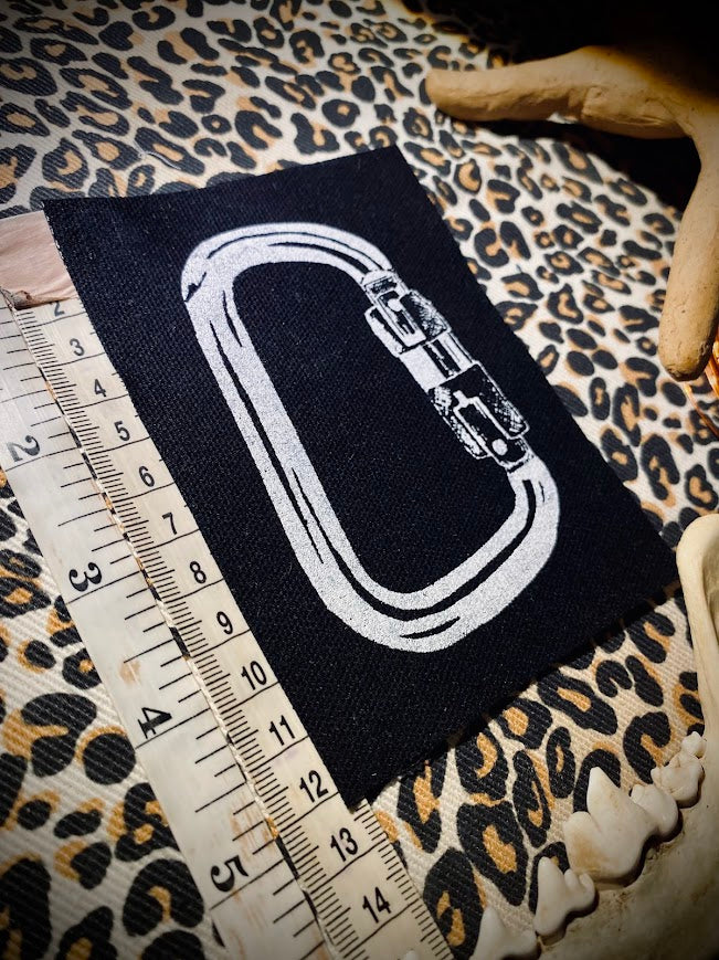 Carabiner sew on patch