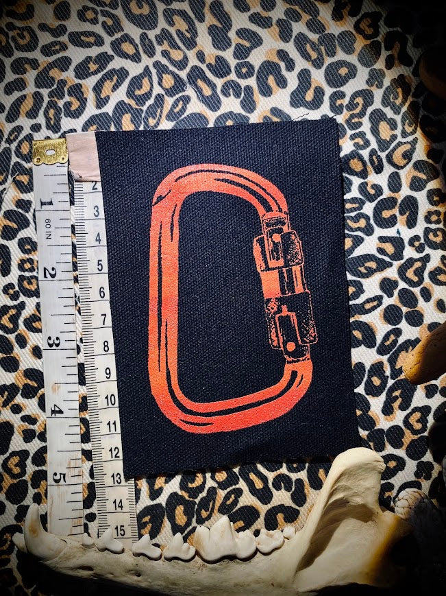 Carabiner sew on patch