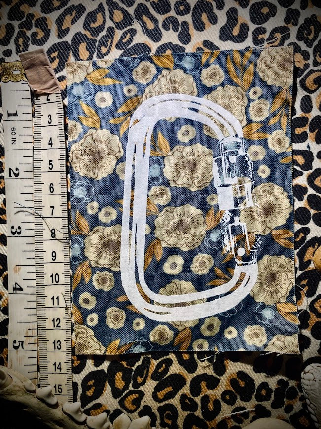 Carabiner sew on patch