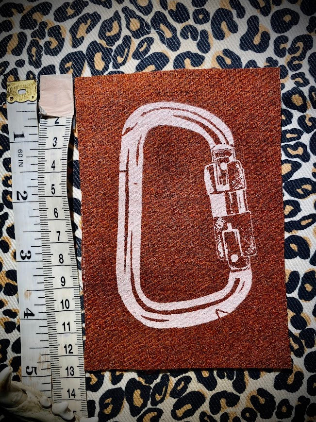 Carabiner sew on patch