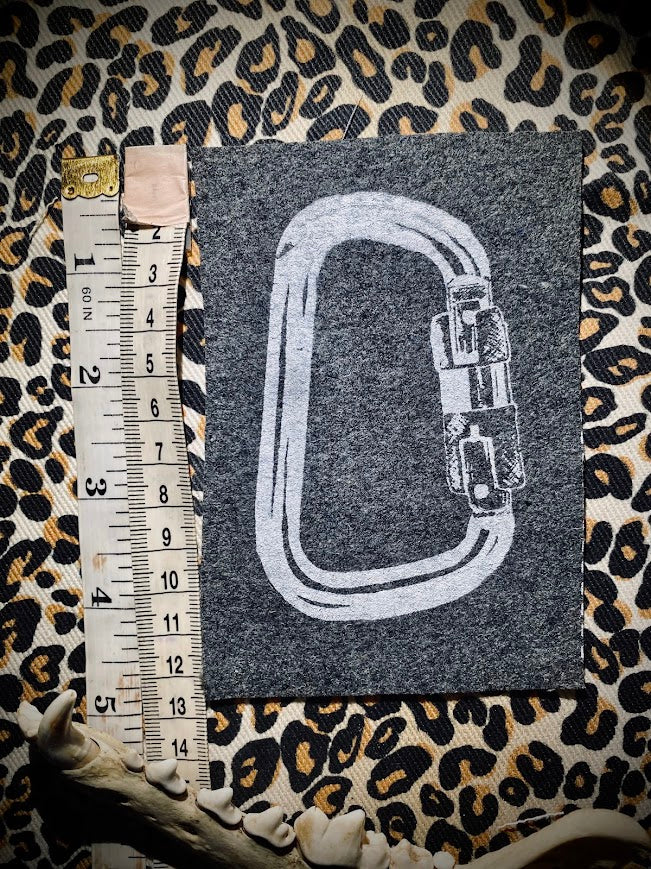 Carabiner sew on patch