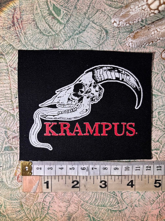 Krampus skull patch.