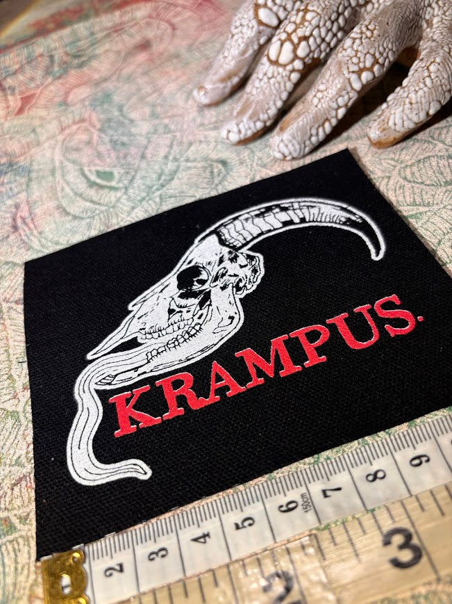 Krampus skull patch.
