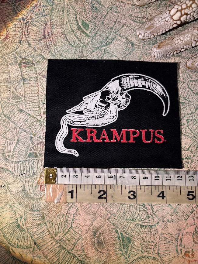 Krampus skull patch.