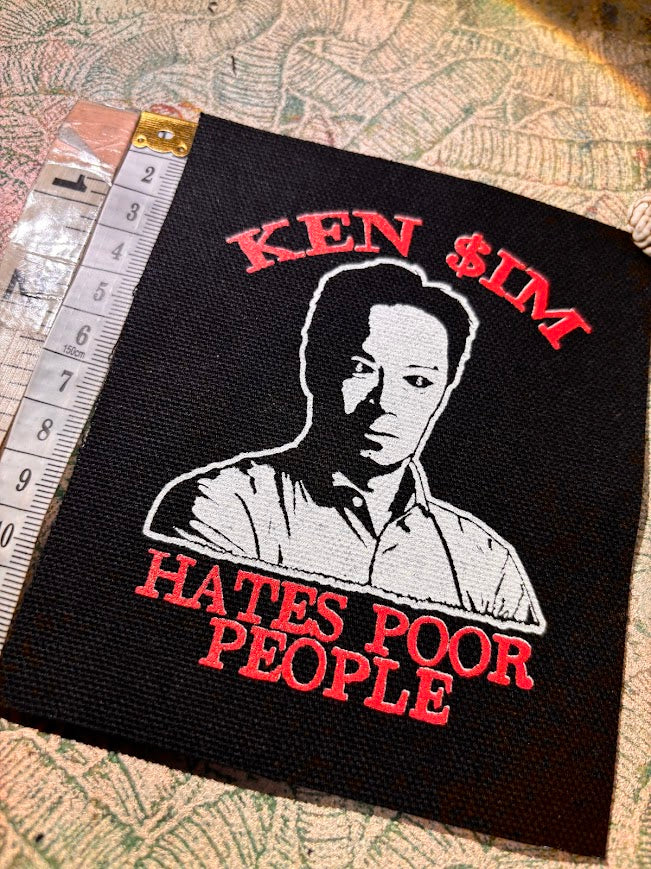 Ken Sim hates poor people patch.