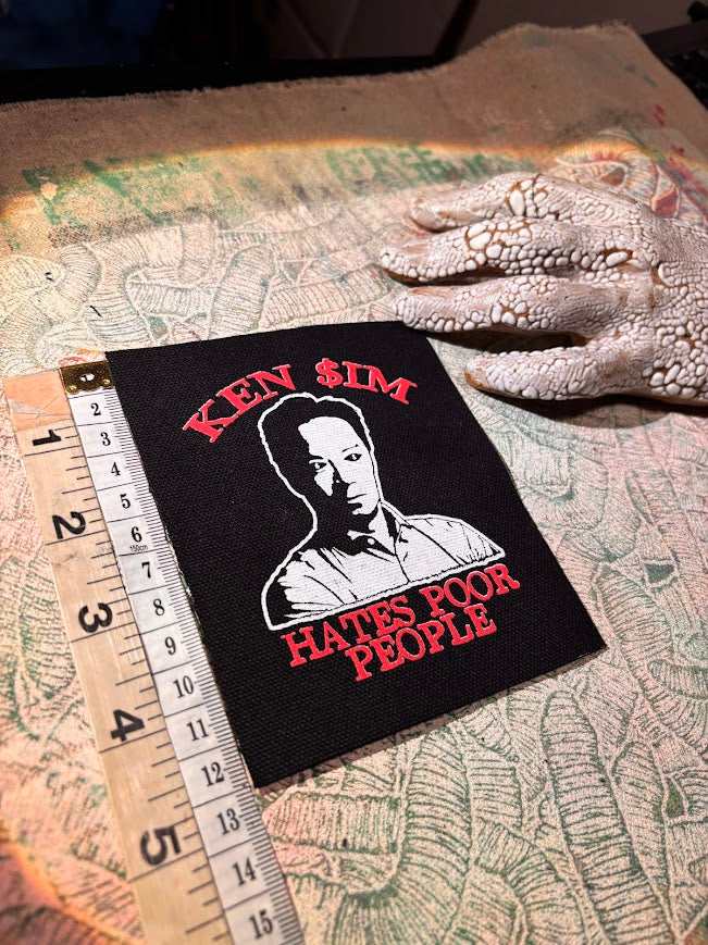 Ken Sim hates poor people patch.