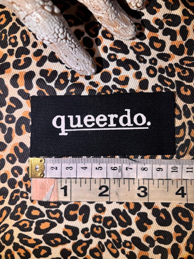 Queerdo tiny sew on patch
