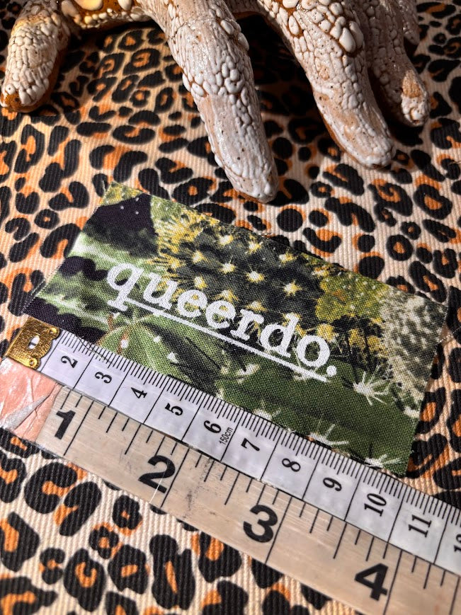 Queerdo tiny sew on patch