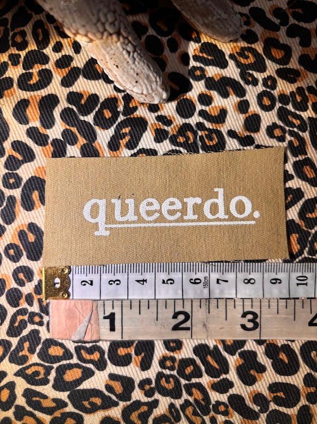 Queerdo tiny sew on patch