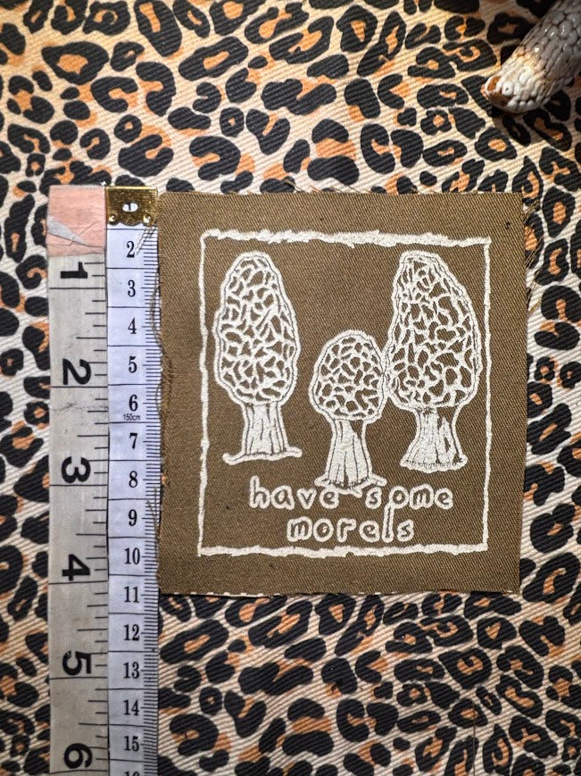 Have some Morels sew on patch