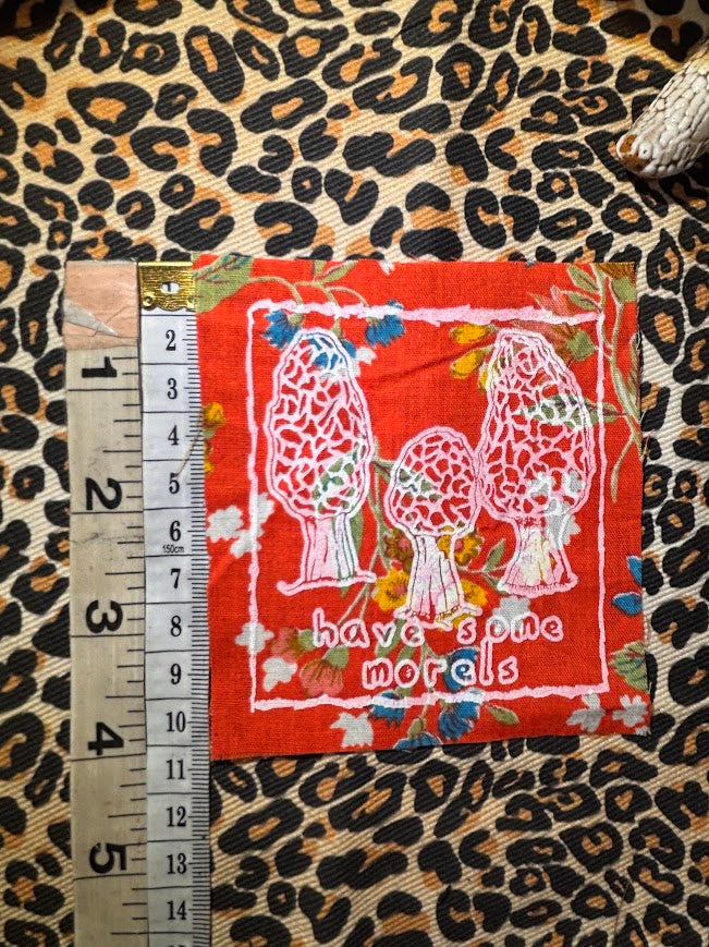 Have some Morels sew on patch