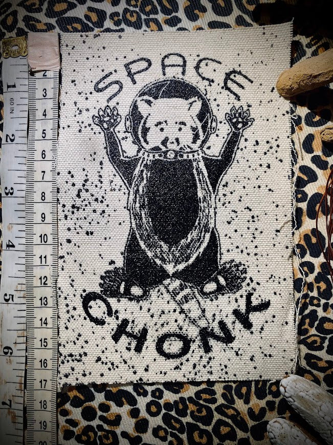 Space Chonk, Raccoon space traveler patch