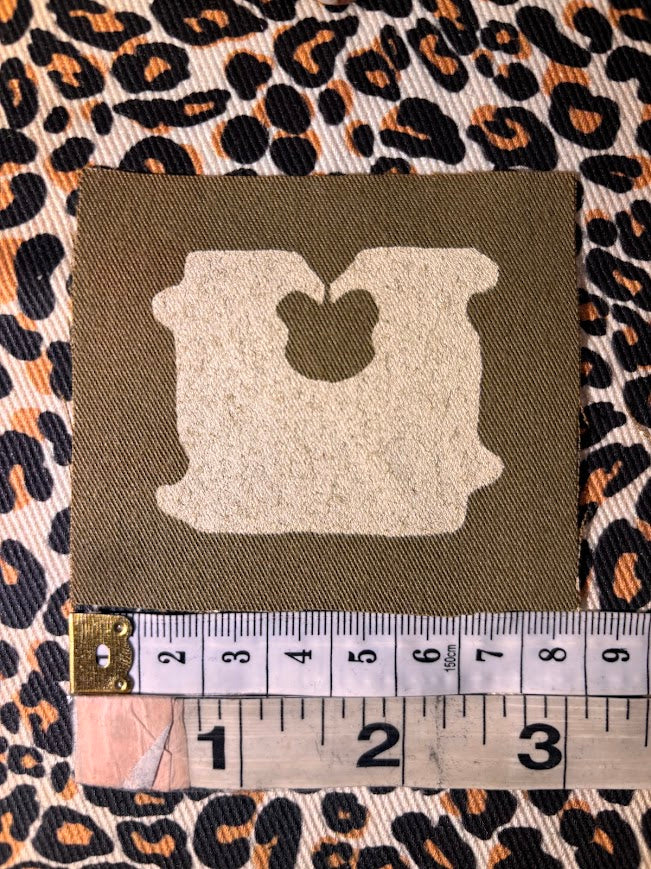 Bread tag sew on patch