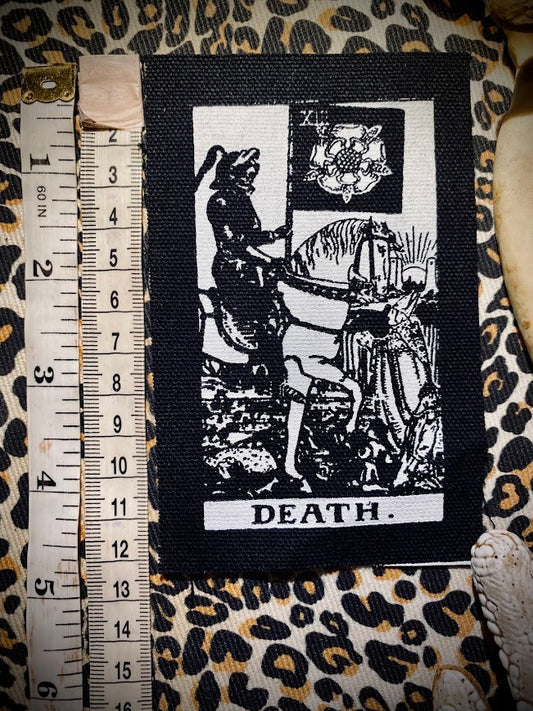 Death Tarot card sew on patch