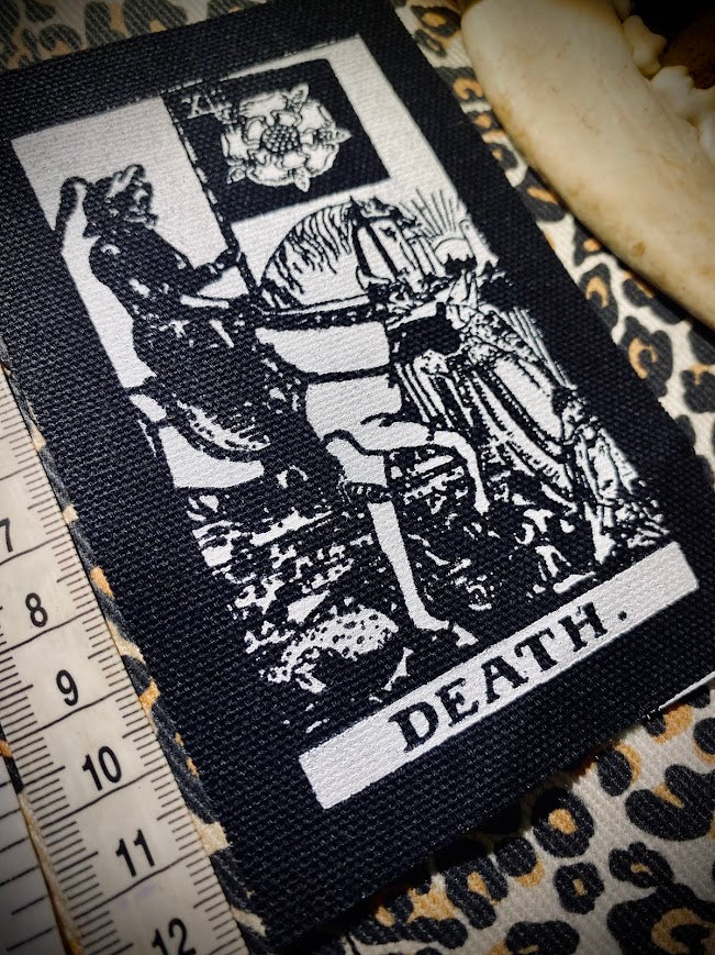 Death Tarot card sew on patch