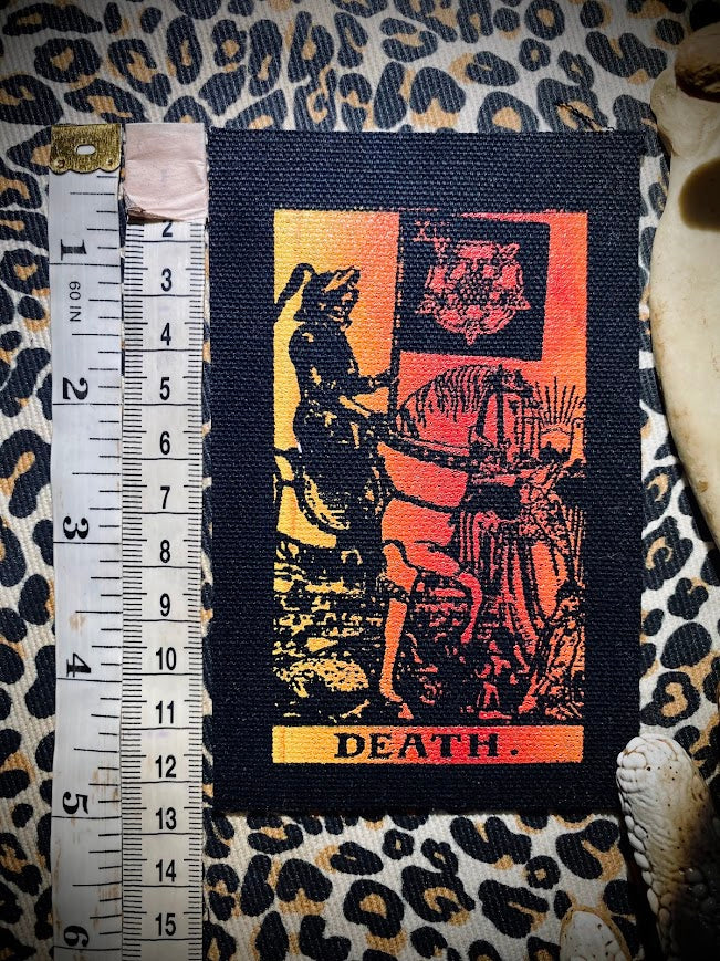 Death Tarot card sew on patch