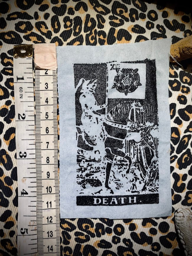 Death Tarot card sew on patch