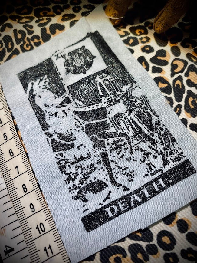 Death Tarot card sew on patch