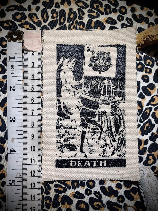 Death Tarot card sew on patch