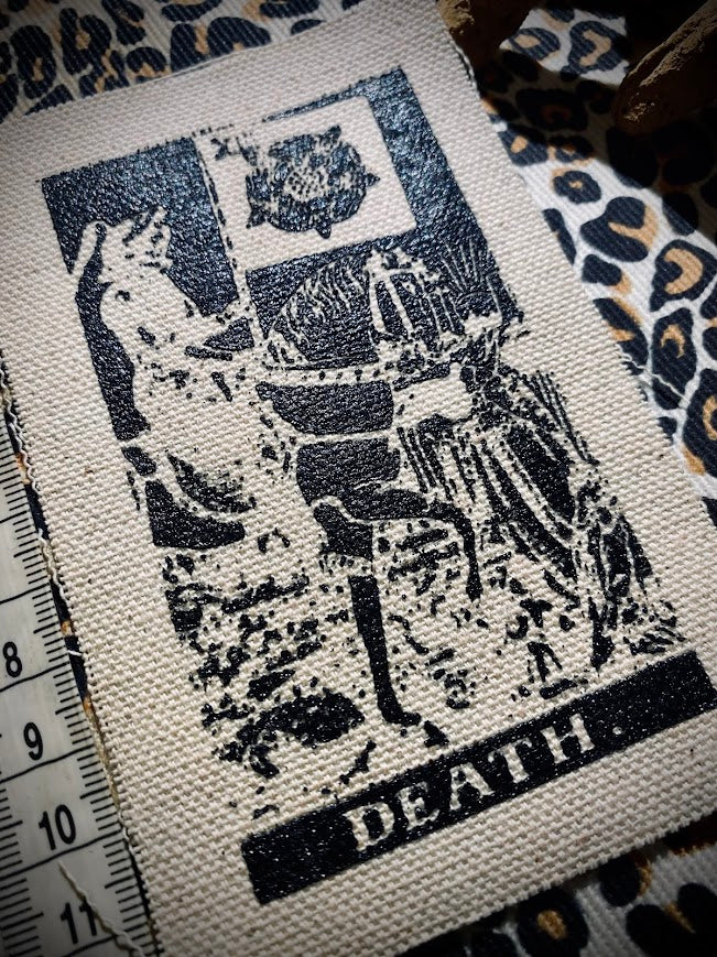 Death Tarot card sew on patch