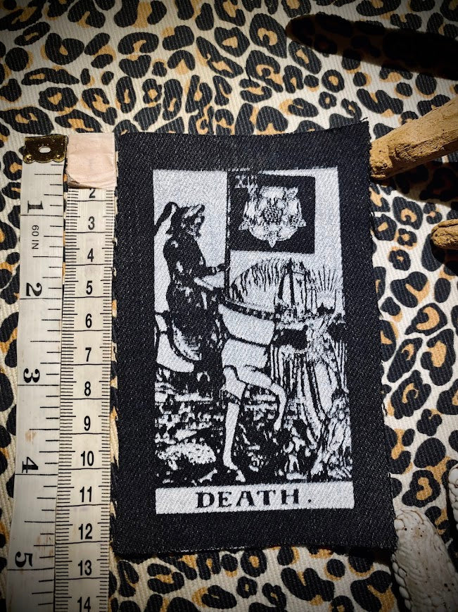 Death Tarot card sew on patch