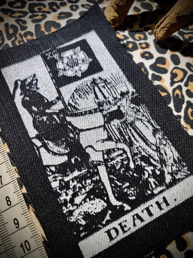 Death Tarot card sew on patch