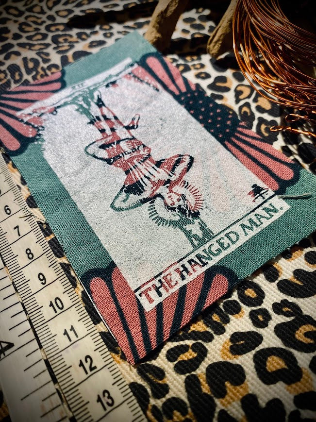 The Hanged man tarot card sew on patch