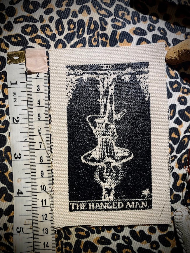 The Hanged man tarot card sew on patch