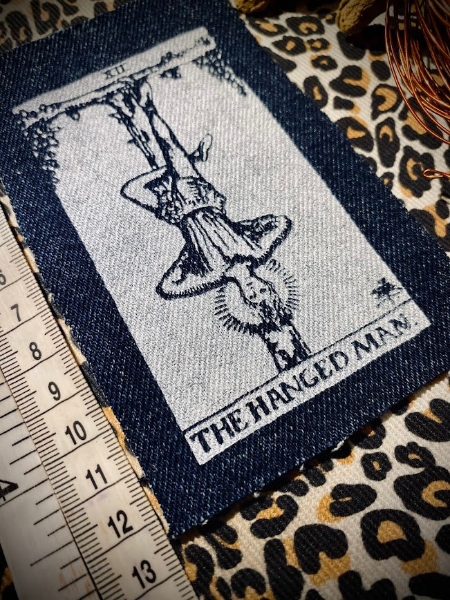 The Hanged man tarot card sew on patch