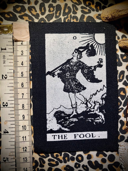 The Fool Tarot card sew on patch