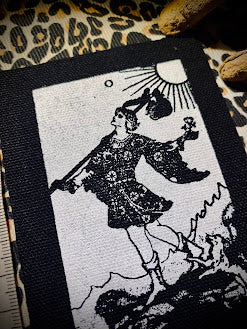 The Fool Tarot card sew on patch