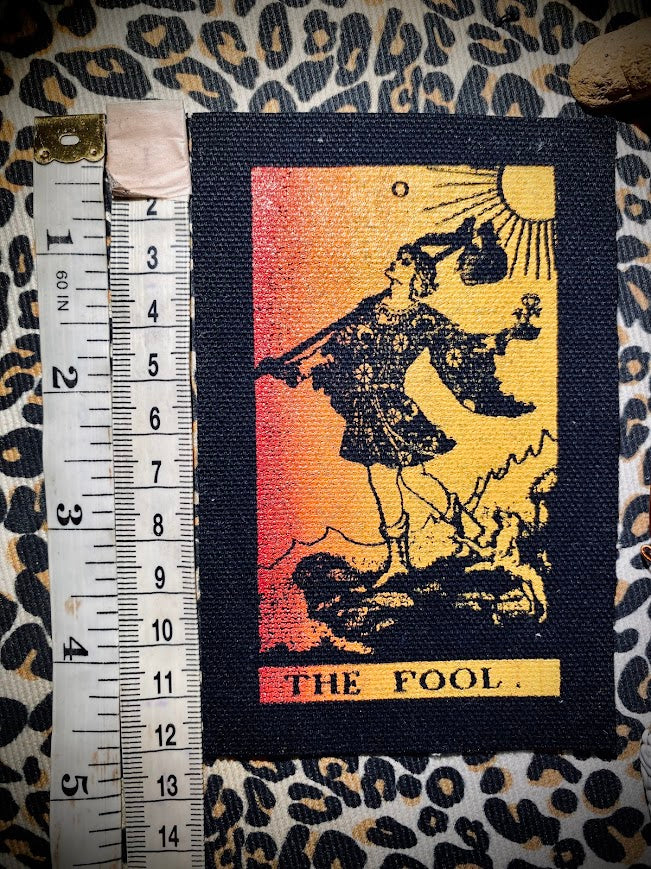 The Fool Tarot card sew on patch