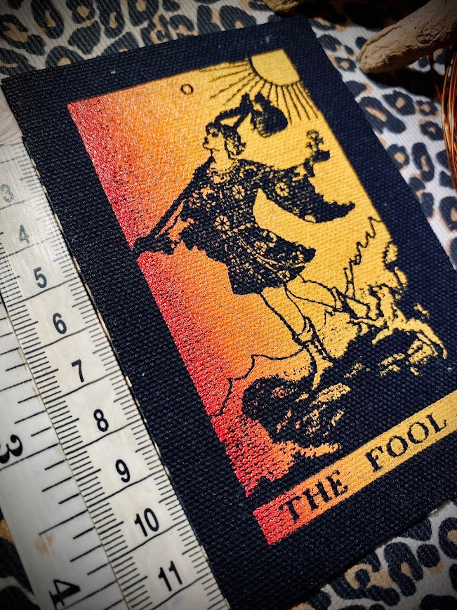 The Fool Tarot card sew on patch