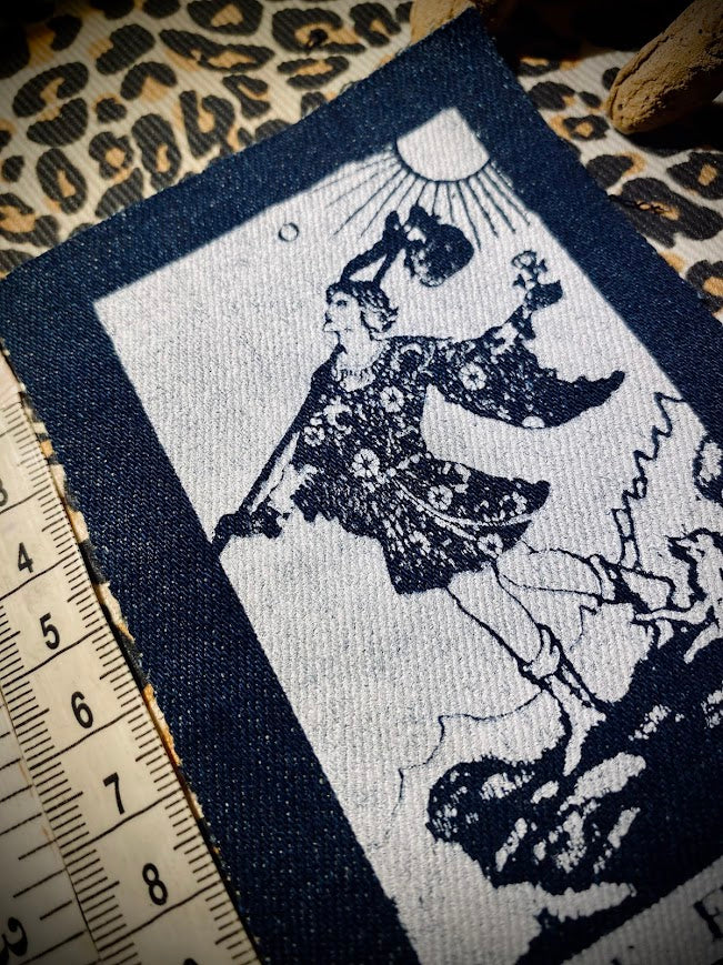 The Fool Tarot card sew on patch