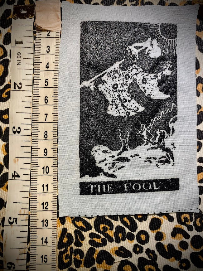 The Fool Tarot card sew on patch