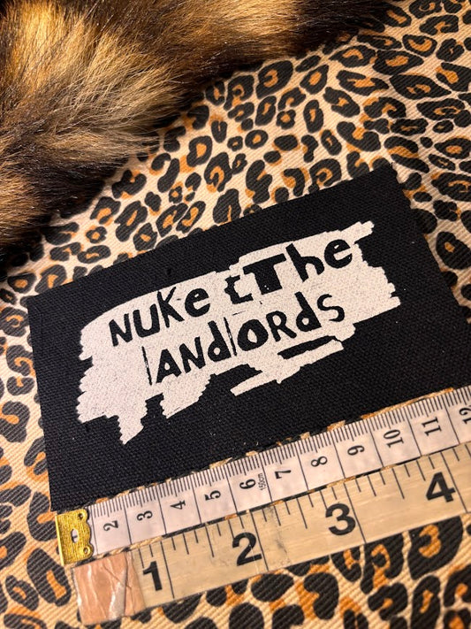 Nuke the Landlords sew on patch