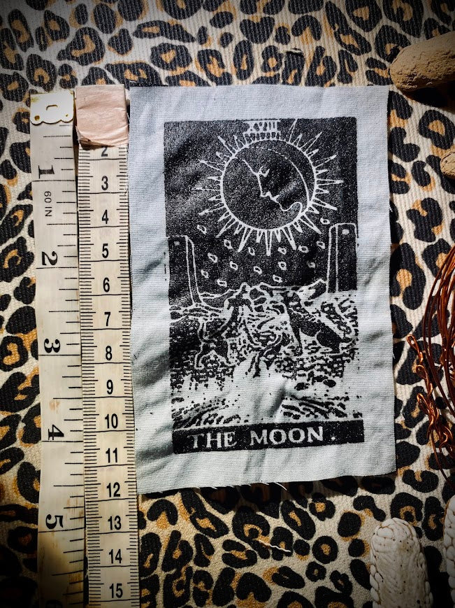 The Moon Tarot card patch