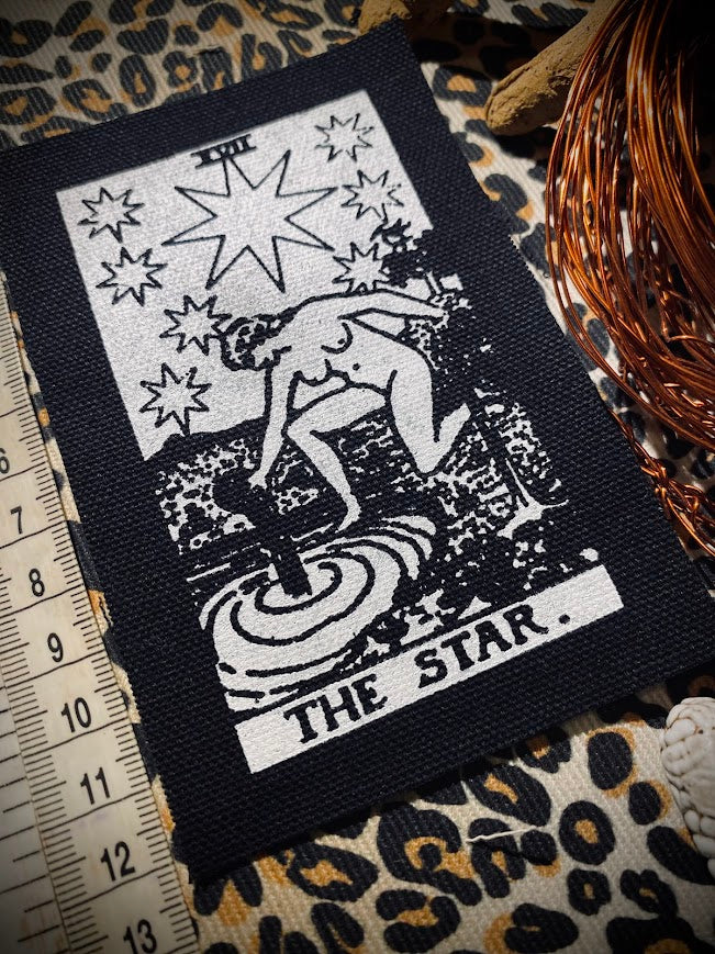 The Star tarot card sew on patch