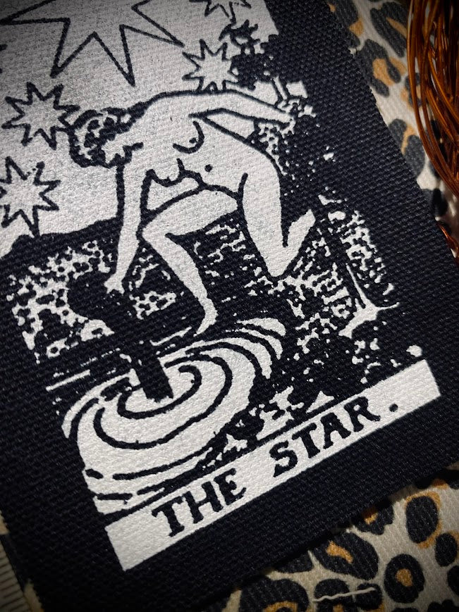 The Star tarot card sew on patch