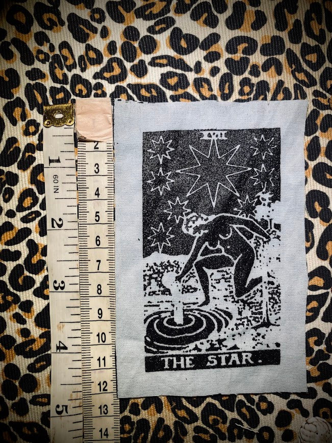 The Star tarot card sew on patch