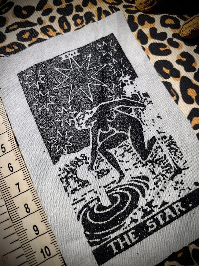 The Star tarot card sew on patch