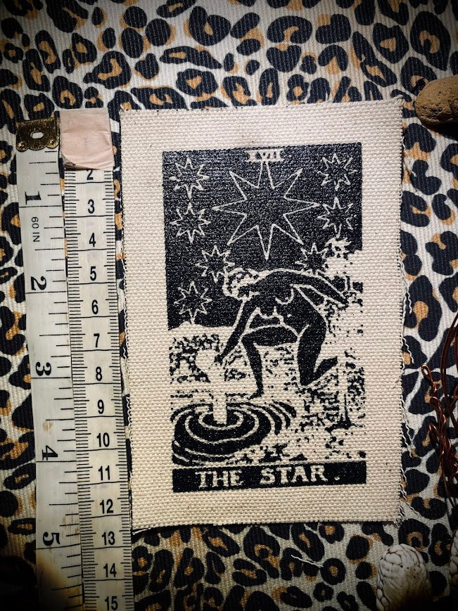 The Star tarot card sew on patch