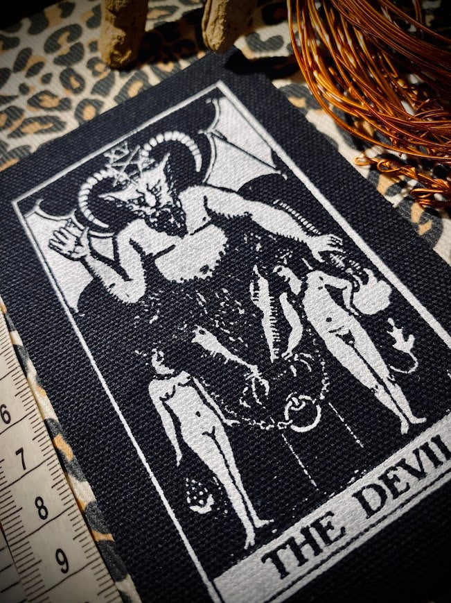 The Devil tarot card sew on patch